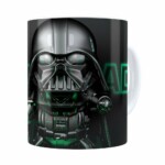 Caneca Darth Vader 3d Print Star Wars Green Branca