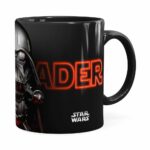 Caneca Darth Vader 3d Print Star Wars Orange Preta