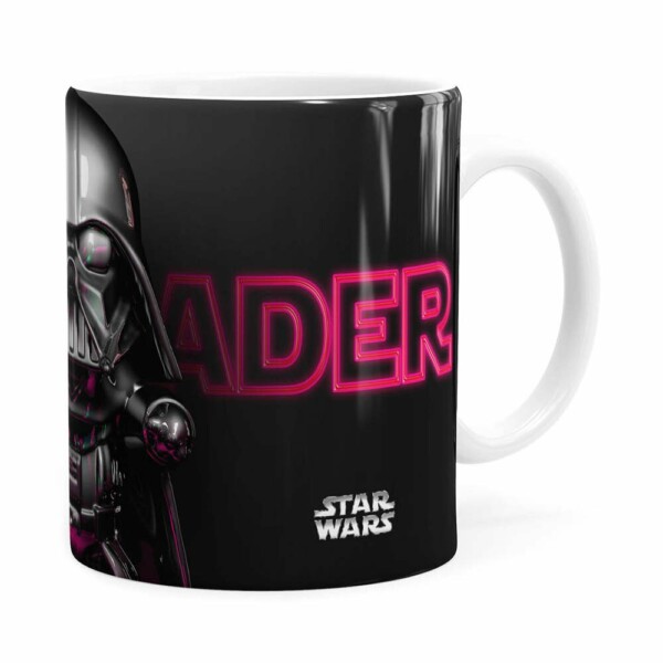 Caneca Darth Vader 3d Print Star Wars Violet Branca