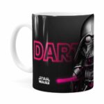 Caneca Darth Vader 3d Print Star Wars Violet Branca