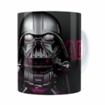Caneca Darth Vader 3d Print Star Wars Violet Branca