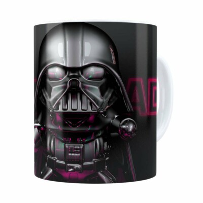 Caneca Darth Vader 3d Print Star Wars Violet Branca
