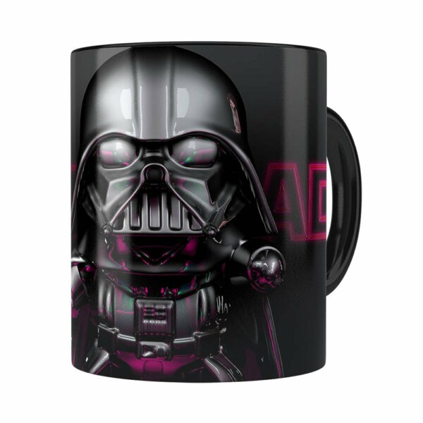 Caneca Darth Vader 3d Print Star Wars Violet Preta