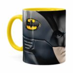 Caneca Do Batman 3d Print Face Amarela