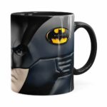 Caneca Do Batman 3d Print Face Preta