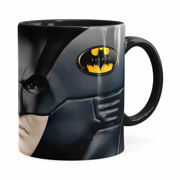 Caneca Do Batman 3d Print Face Preta