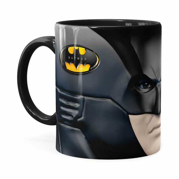 Caneca Do Batman 3d Print Face Preta
