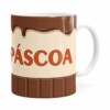Caneca Feliz Páscoa Chocolate Branca
