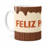 Caneca Feliz Páscoa Chocolate Branca