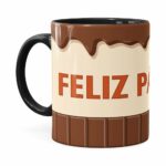 Caneca Feliz Páscoa Chocolate Preta