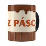 Caneca Feliz Páscoa Chocolate Preta