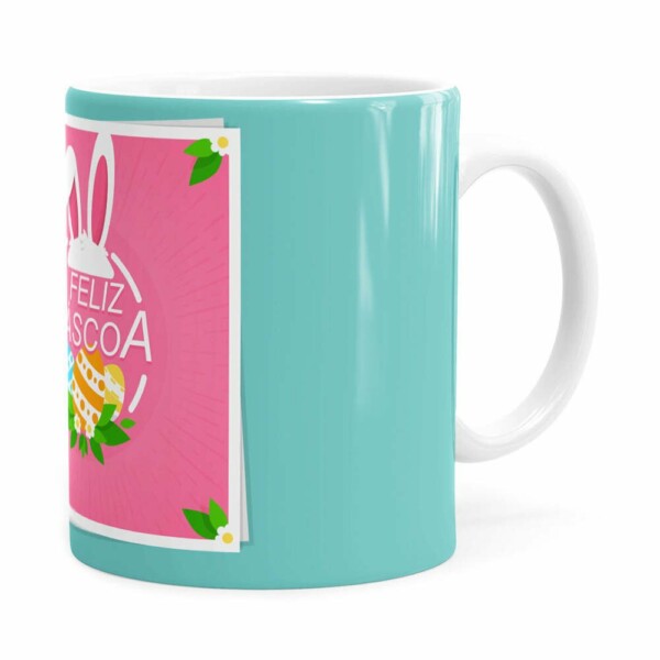 Caneca Feliz Páscoa V01 Branca