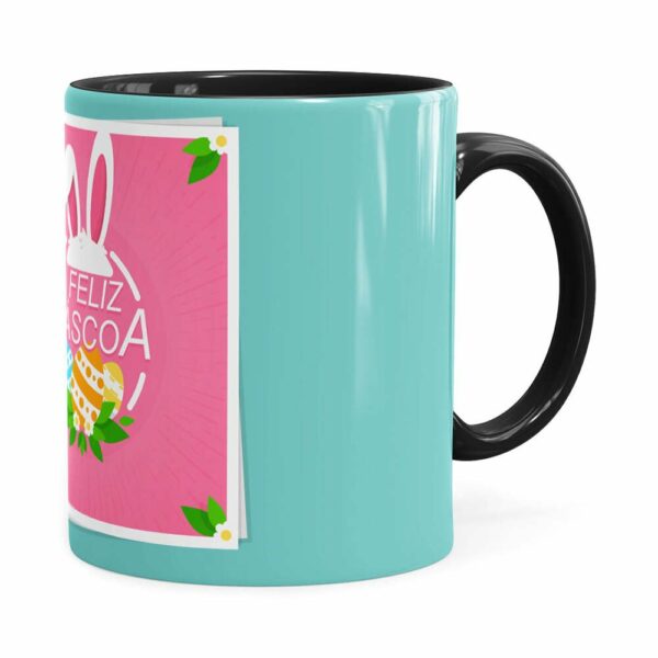 Caneca Feliz Páscoa V01 Preta