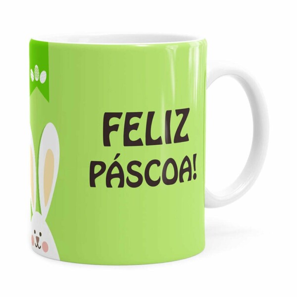 Caneca Feliz Páscoa V02 Branca