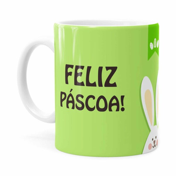 Caneca Feliz Páscoa V02 Branca