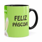 Caneca Feliz Páscoa V02 Preta