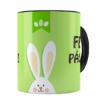 Caneca Feliz Páscoa V02 Preta
