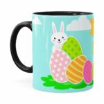 Caneca Feliz Páscoa V03 Preta