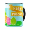 Caneca Feliz Páscoa V03 Preta