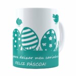 Caneca Feliz Páscoa V05 Branca