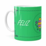 Caneca Feliz Páscoa V07 Branca