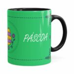 Caneca Feliz Páscoa V07 Preta