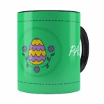 Caneca Feliz Páscoa V07 Preta