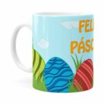 Caneca Feliz Páscoa V08 Branca