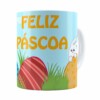 Caneca Feliz Páscoa V08 Branca