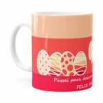 Caneca Feliz Páscoa V10 Branca