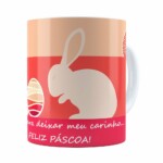 Caneca Feliz Páscoa V10 Branca