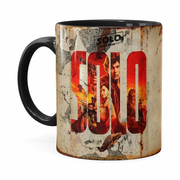 Caneca Han Solo Star Wars 3d Print Preta