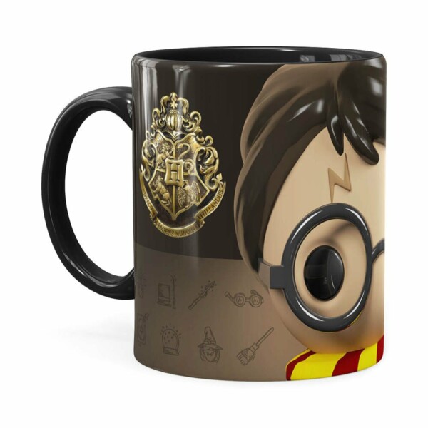 Caneca Harry Potter 3d Print Preta
