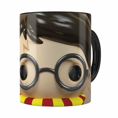 Caneca Harry Potter 3d Print Preta
