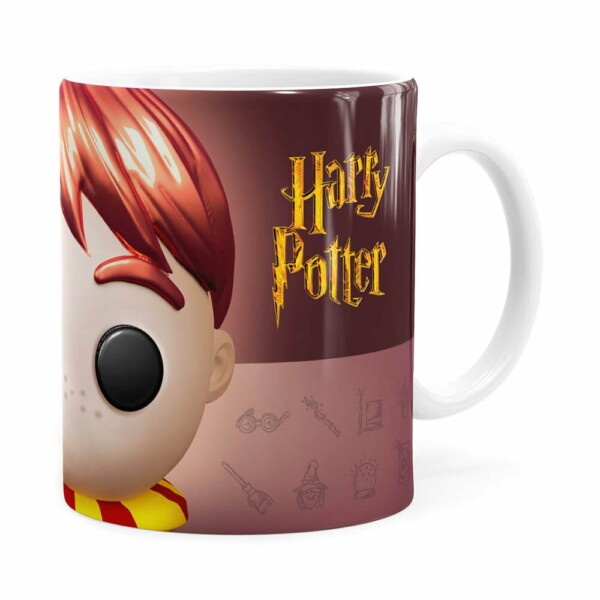 Caneca Harry Potter Ron 3d Print Branca