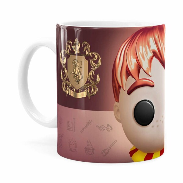 Caneca Harry Potter Ron 3d Print Branca