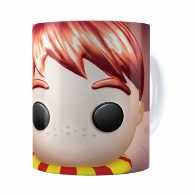 Caneca Harry Potter Ron 3d Print Branca