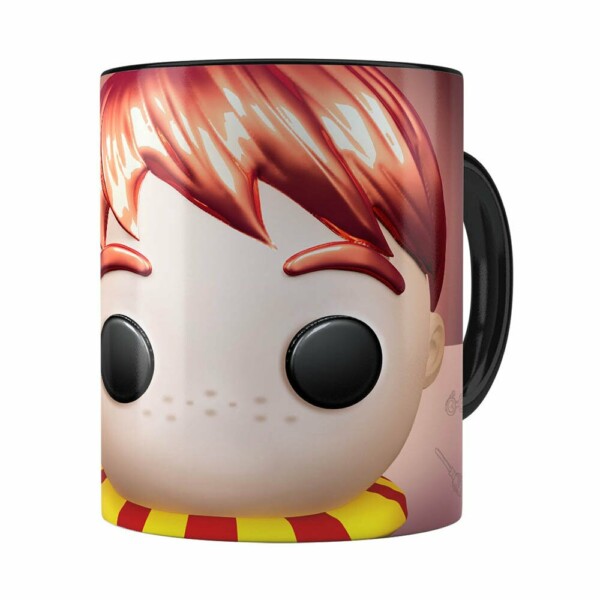 Caneca Harry Potter Ron 3d Print Preta