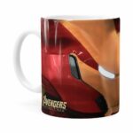 Caneca Homem De Ferro 3d Print Avengers Branca