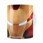 Caneca Homem De Ferro 3d Print Avengers Branca