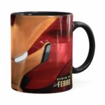 Caneca Homem De Ferro 3d Print Avengers Preta