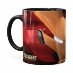 Caneca Homem De Ferro 3d Print Avengers Preta