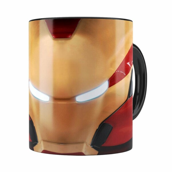 Caneca Homem De Ferro 3d Print Avengers Preta