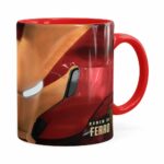 Caneca Homem De Ferro 3d Print Avengers Vermelha
