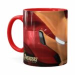 Caneca Homem De Ferro 3d Print Avengers Vermelha