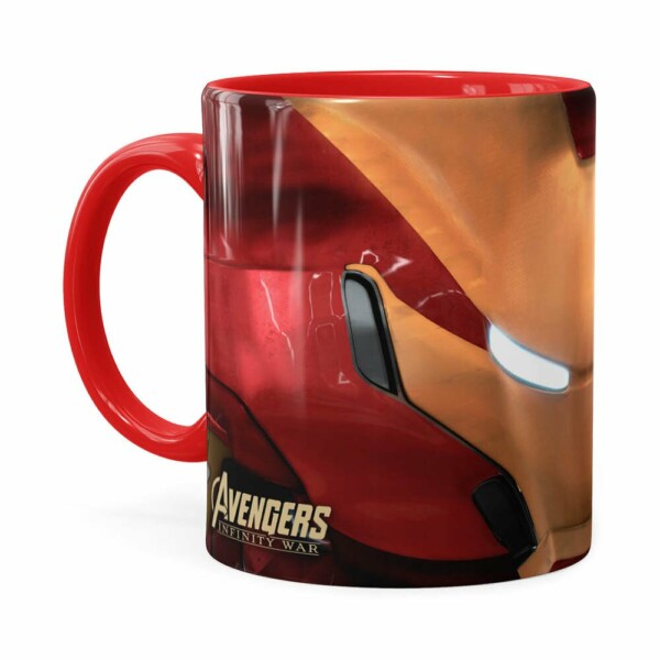 Caneca Homem De Ferro 3d Print Avengers Vermelha