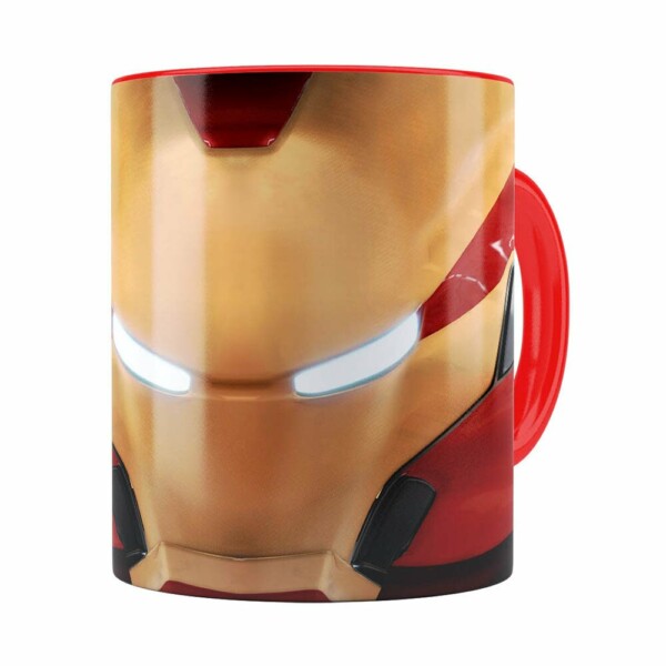 Caneca Homem De Ferro 3d Print Avengers Vermelha