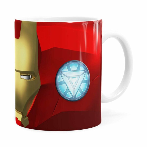 Caneca Homem De Ferro 3d Print Branca