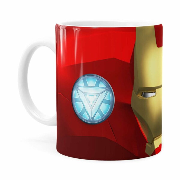 Caneca Homem De Ferro 3d Print Branca