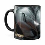 Caneca Homem De Ferro 3d Print Máquina De Combate Preta